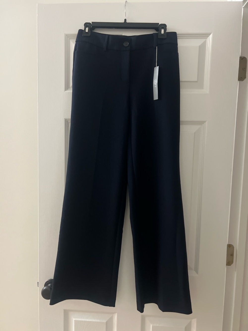 LOFT Navy Wide-Leg Women's Trousers